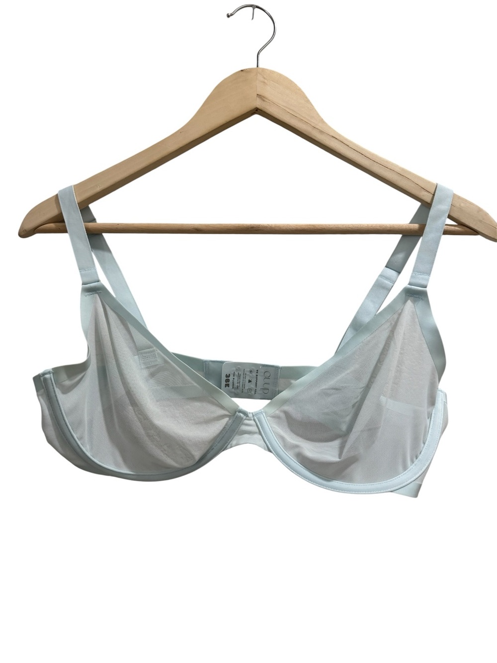 CUUP Sheer Underwire Bra in Pale Blue